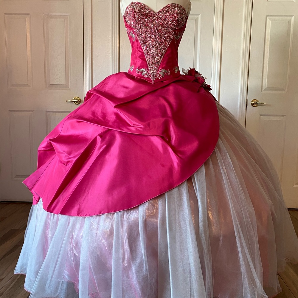 Fuchsia Quinceañera Dress